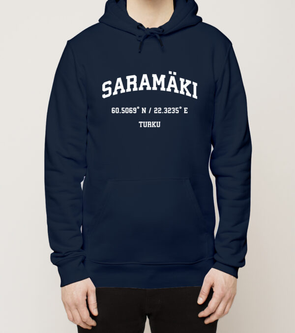 Turku - Saramäki, Koordinaatit, huppari