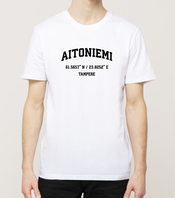Tampere - Aitoniemi, Koordinaatit, t-paita