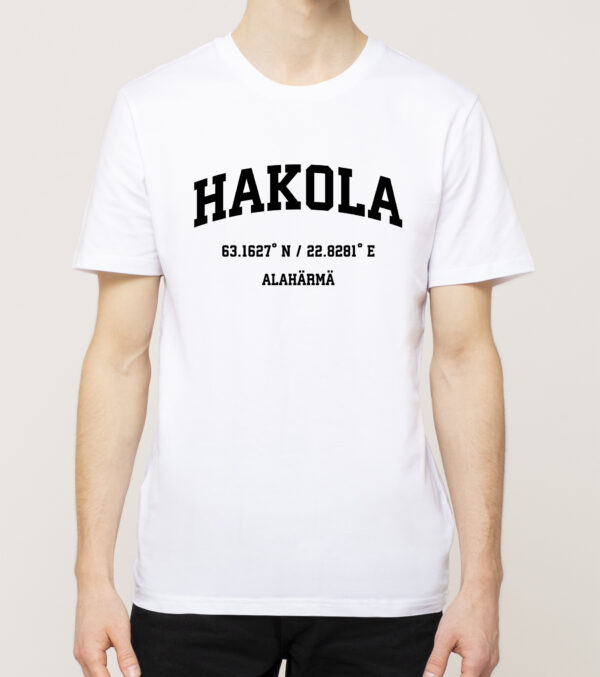 Alahärmä - Hakola, Koordinaatit, t-paita