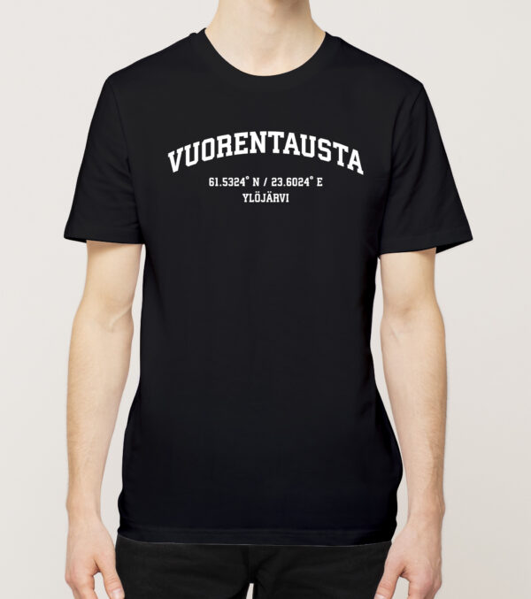 Ylöjärvi - Vuorentausta, Koordinaatit, t-paita