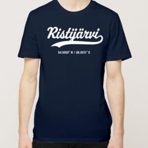 Ristijärvi - Ristijärvi, Kauno ja koordinaatit, t-paita